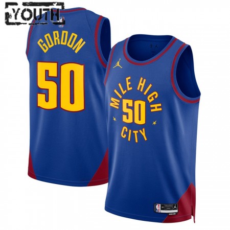 Maillot Enfant Denver Nuggets Aaron Gordon 50 2022-23 Jordan Statement Edition Bleu Swingman